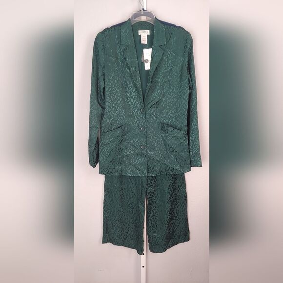 L*Space Green 100% Viscose Bennytt Blazer Sz 2 NEW Ultramarine - Picture 14 of 14